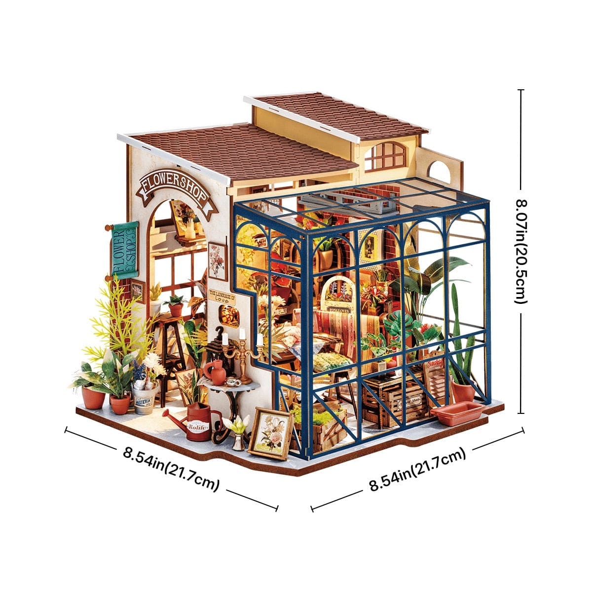 Rolife DIY Miniature Dollhouse - Emily's Flower Shop DG145