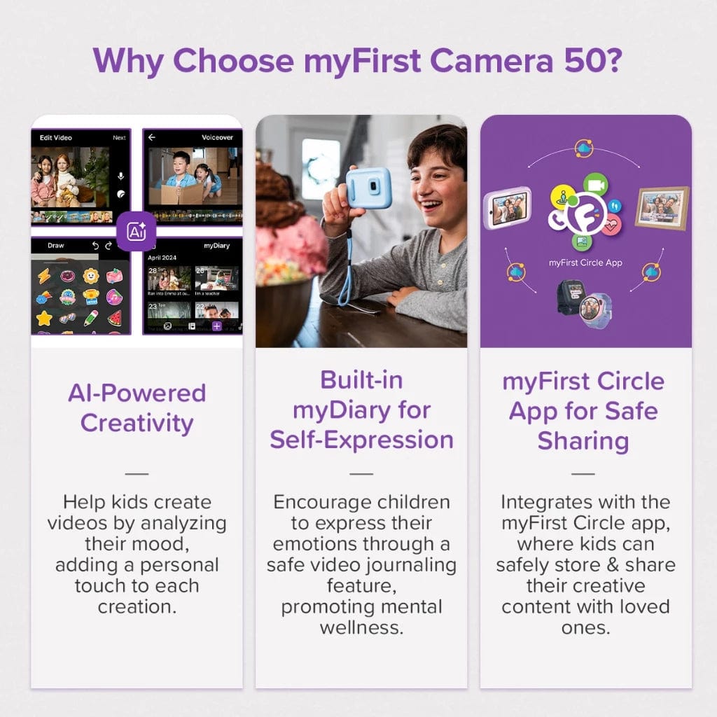 myFirst Camera 50 AI Camera for Next-Generation Storytellers