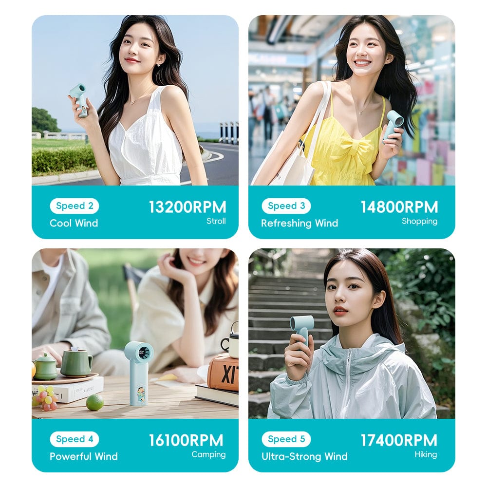 ROCK Crayon Shinchan Mini Handheld High Speed Fan