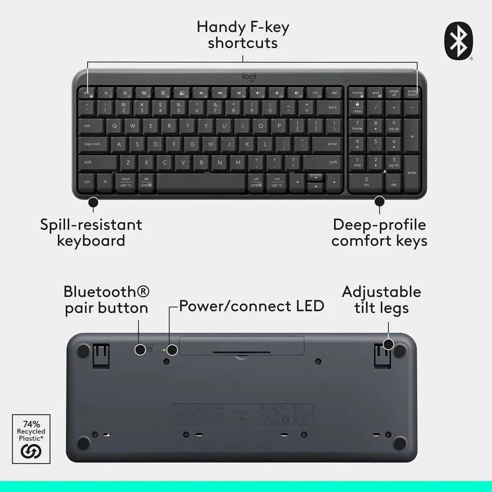 Logitech MK250 Compact Wireless Combo Keyboard