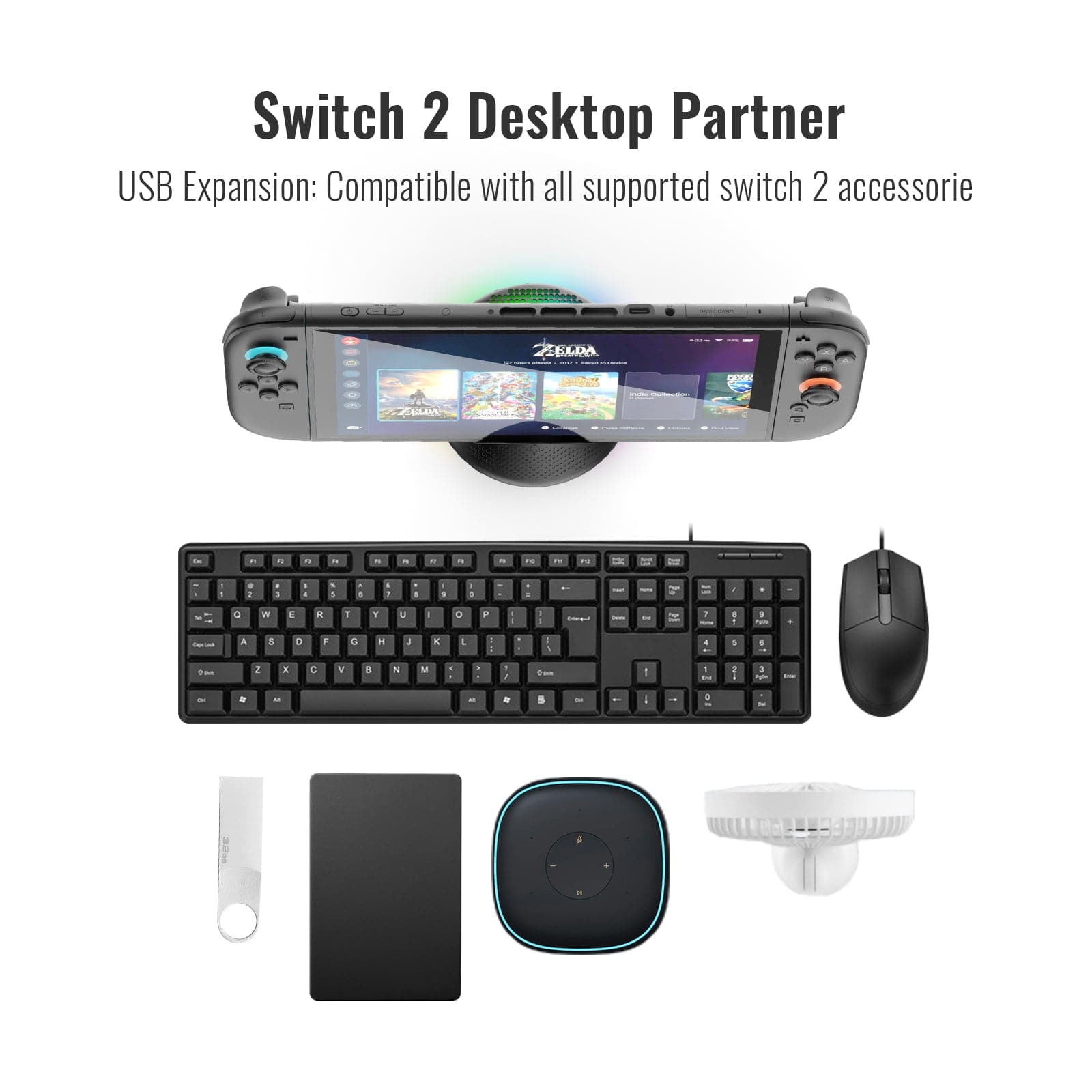 JYS NS2289 Mini Portable TV Dock Station for Nintendo Switch 2