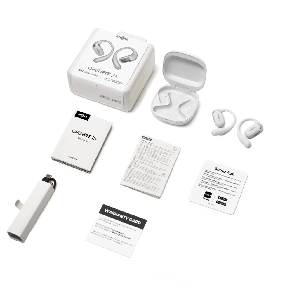 Shokz OpenFit 2+ Open Ear Wireless Earbuds