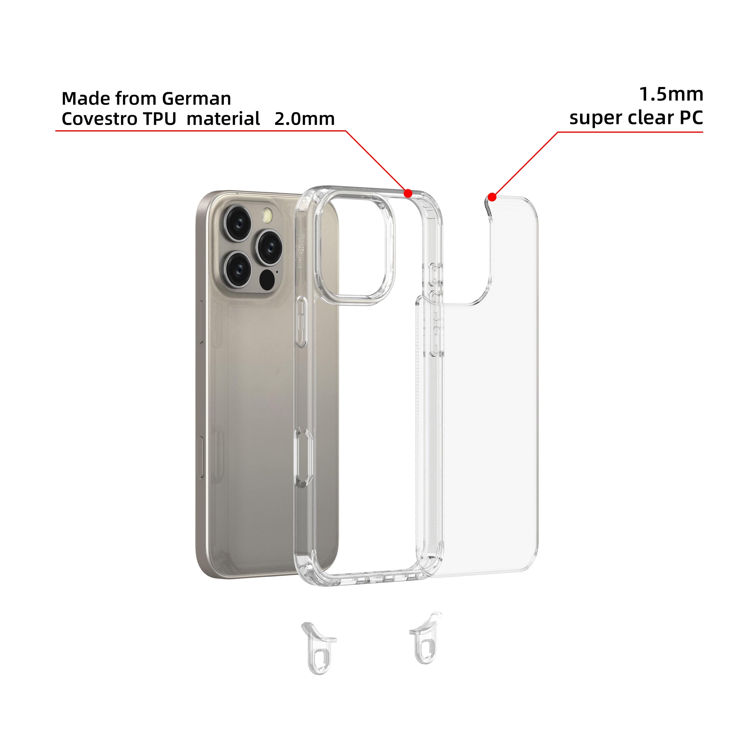 Skyzer PC416 Iphone 16 Case with Lanyard