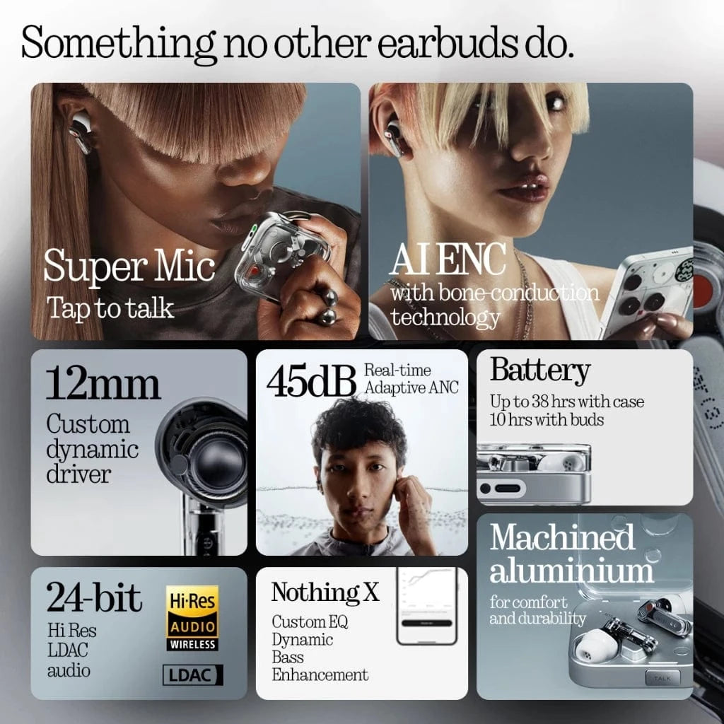 Nothing Ear 3 Noise Cancellation Wireless Earbuds