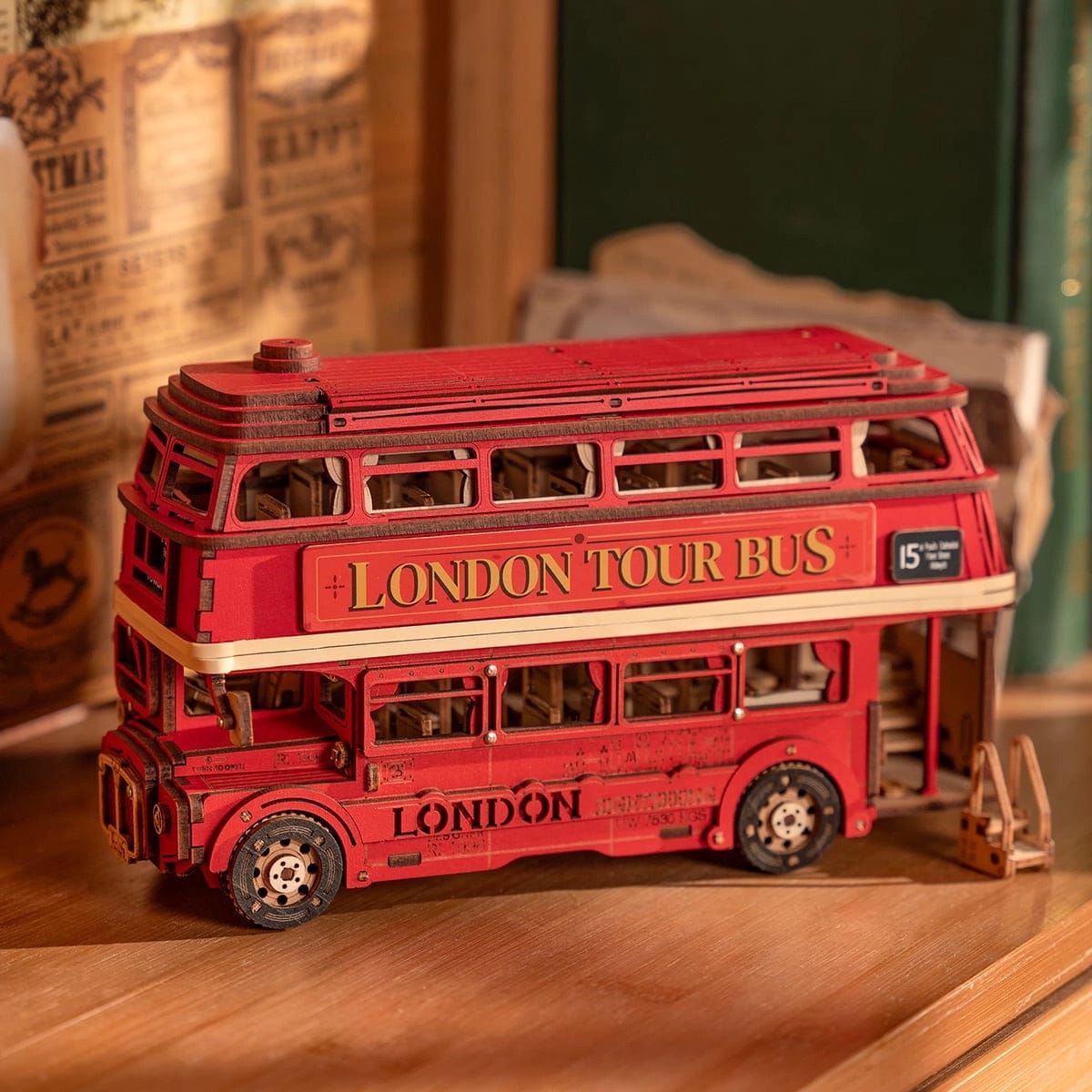Rolife 3D Wooden Puzzle- London Bus TGM02