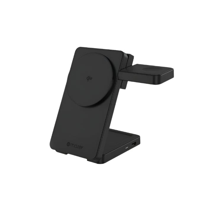 Mazer MagFold 06 Qi2 Certified 15w Foldable 3in1 Wireless Charging Stand