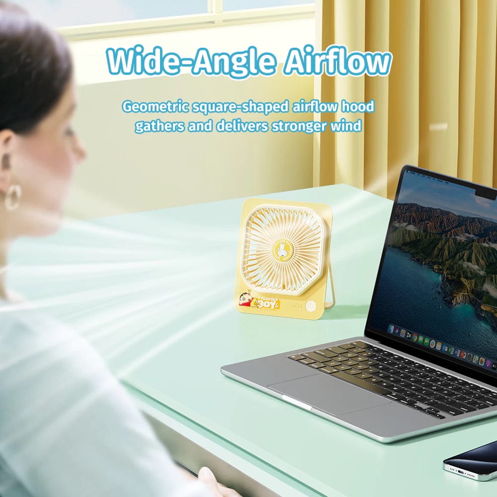 ROCK Crayon Shinchan GXZF68 Rechargeable Desktop Fan