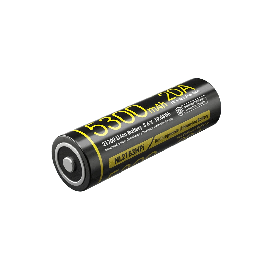 Nitecore NL2153HPi 5300mAh Rechargeable 21700 Battery