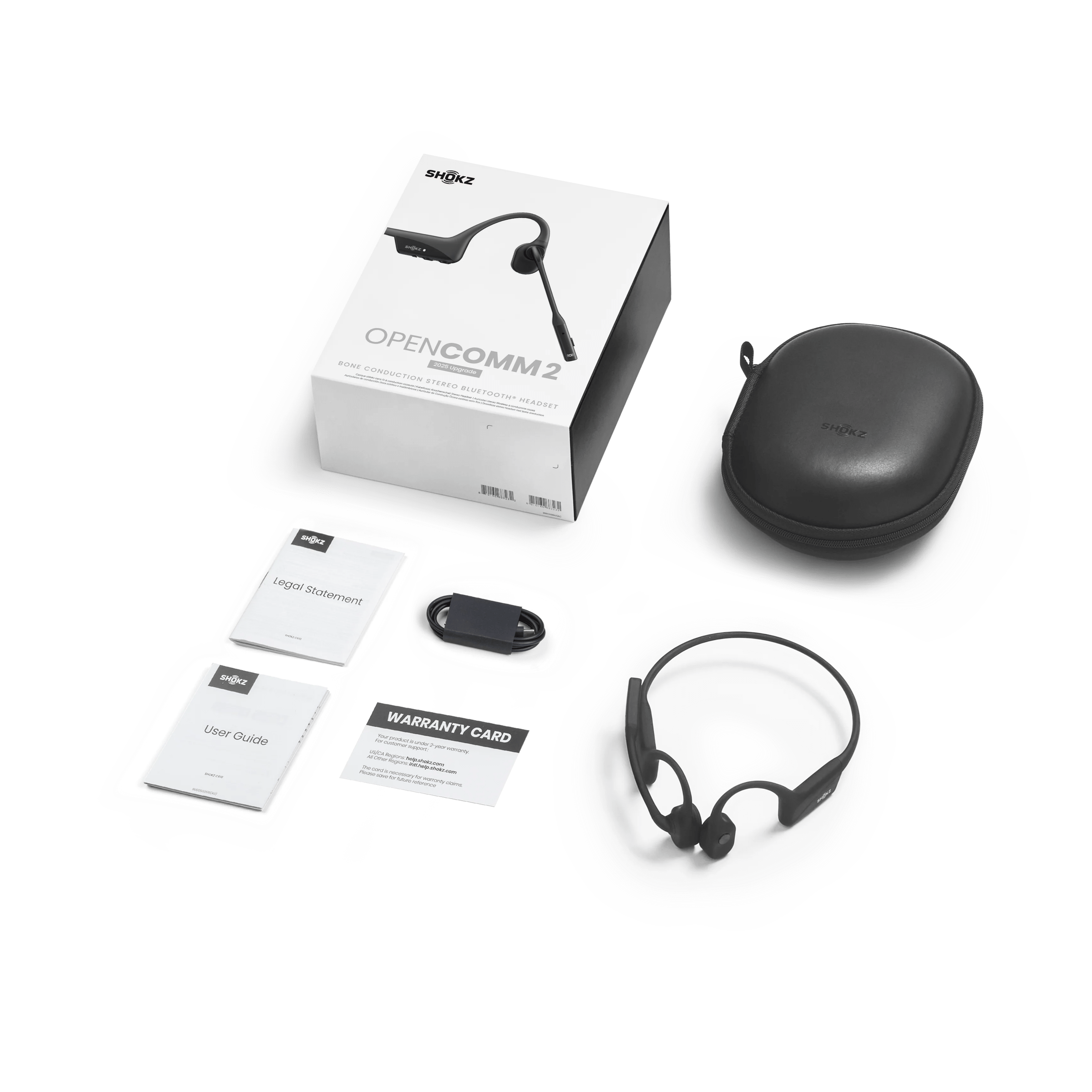 Shokz OpenComm 2 Wireless Bone Conduction Headphones 2025 Upgrade