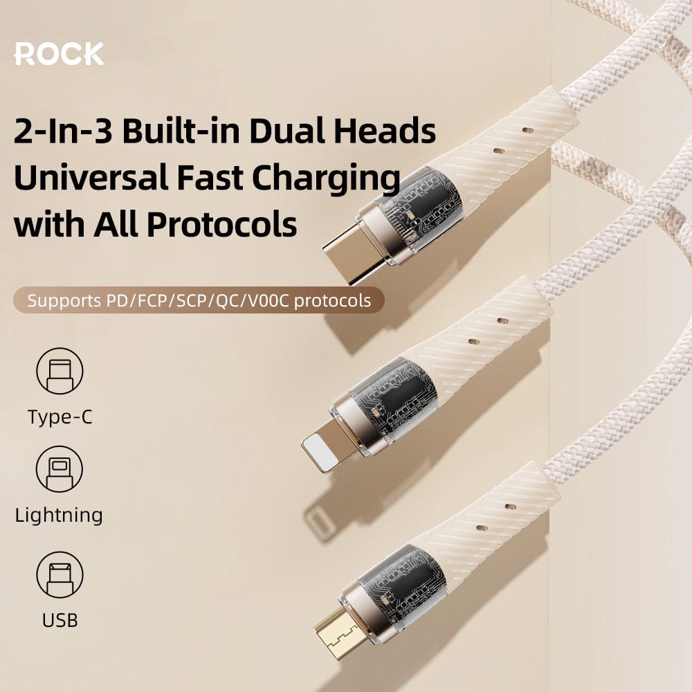 ROCK G20 3in2 Fast Charging Cable