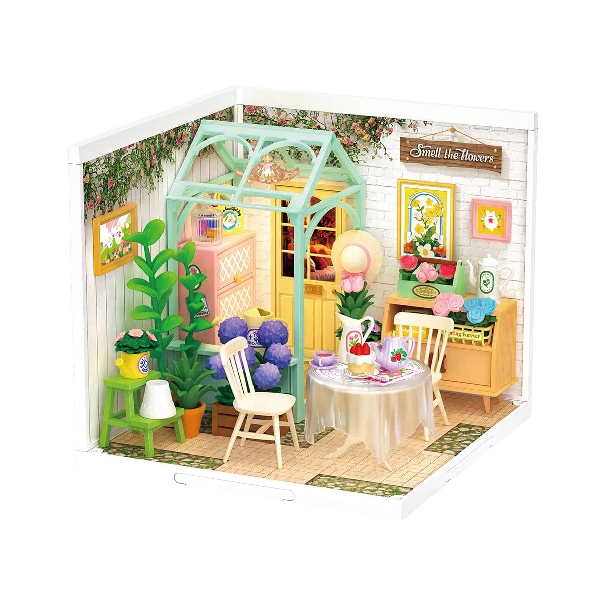 Rolife Blooming Tea Garden Super Creator Miniature House DW013B