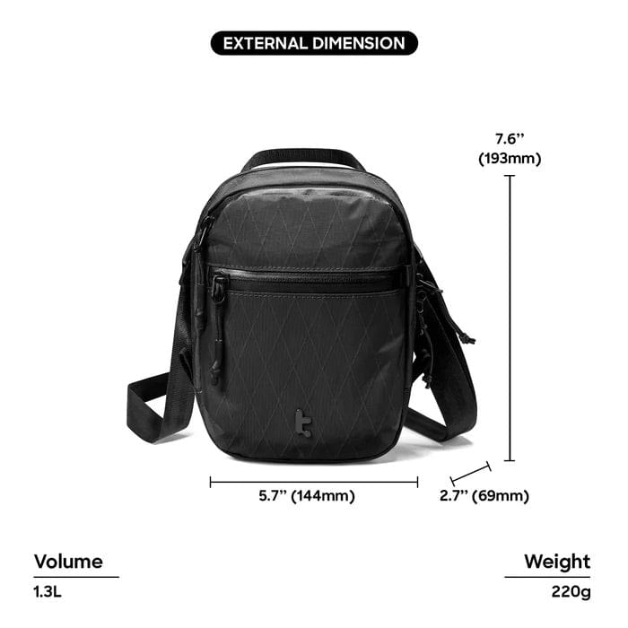 Tomtoc Aviator T37 X-Pac Travel Crossbody Bag With RFID