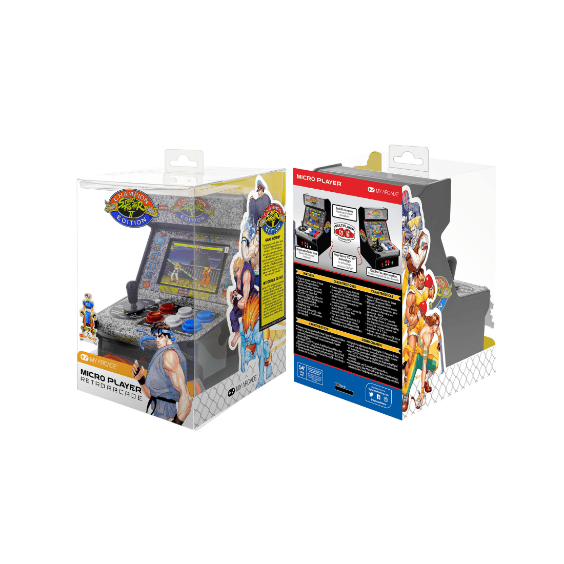 My Arcade Street Fighter II Champion Edition Micro Players 3283 Handheld Games