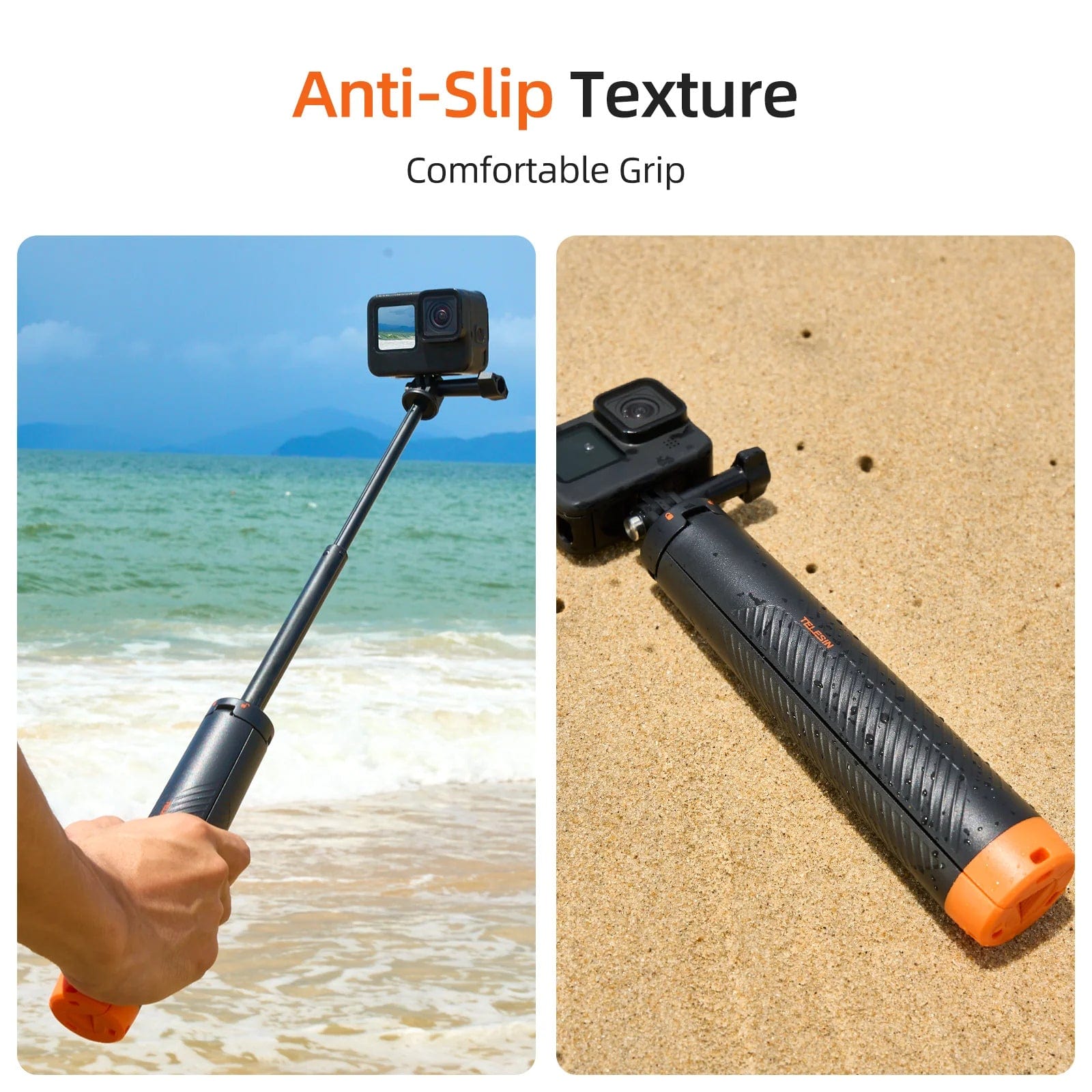 Telesin Floating Handle Tripod Selfie Stick