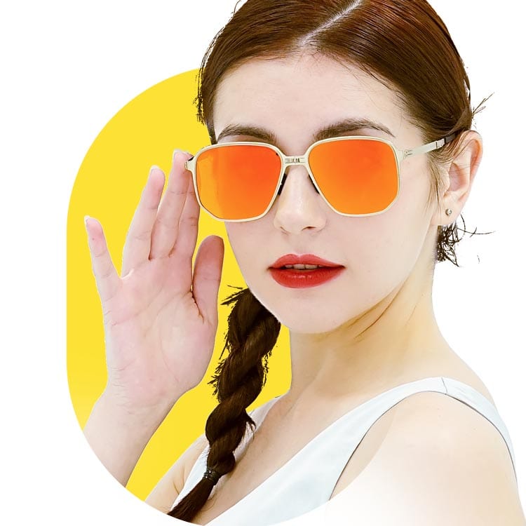 Feliztrip TR-G528X Foldable Sunglasses (Mirror Finish)