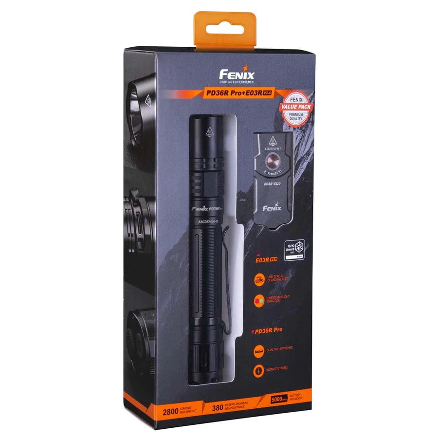 Fenix PD36R PRO Rechargeable Flashlight with E03R V2.0