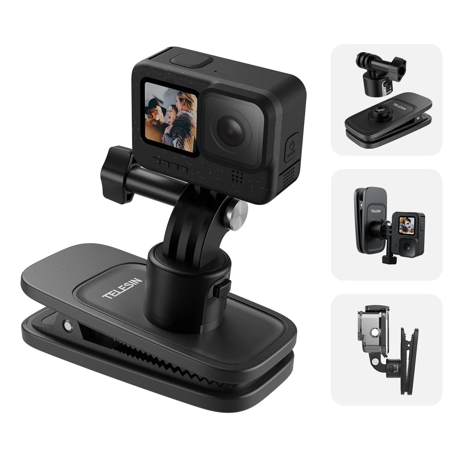 Telesin Quick Release Universal Magnetic Backpack Clip