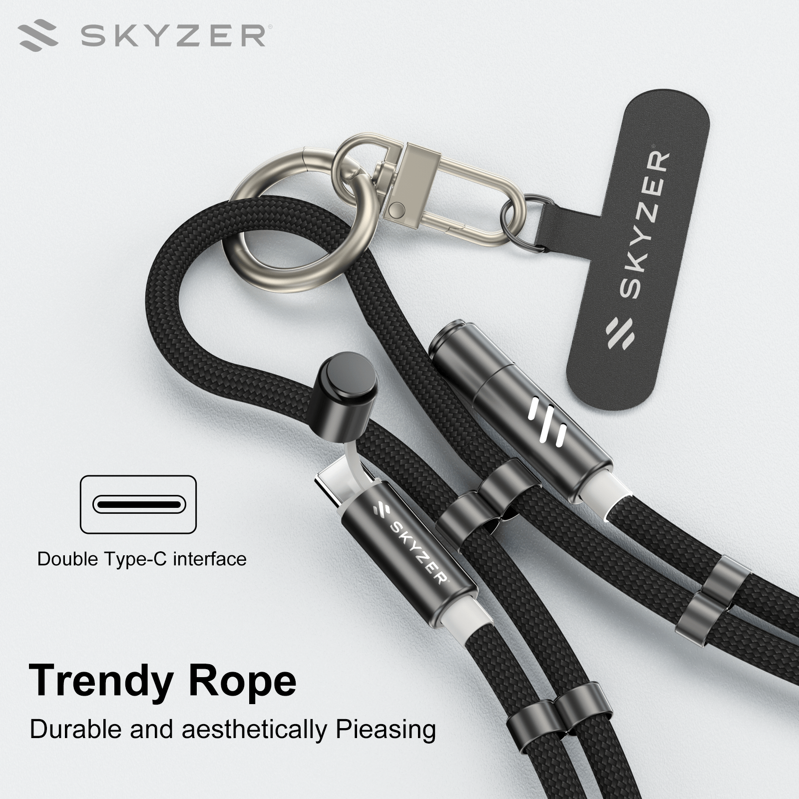 Skyzer CC800 Lanyard Charging Cable 60W 1.5M
