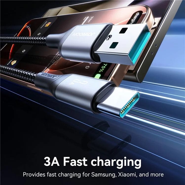Joyroom S-A28 USB A To Type C Fast Charging Data Cable 1m