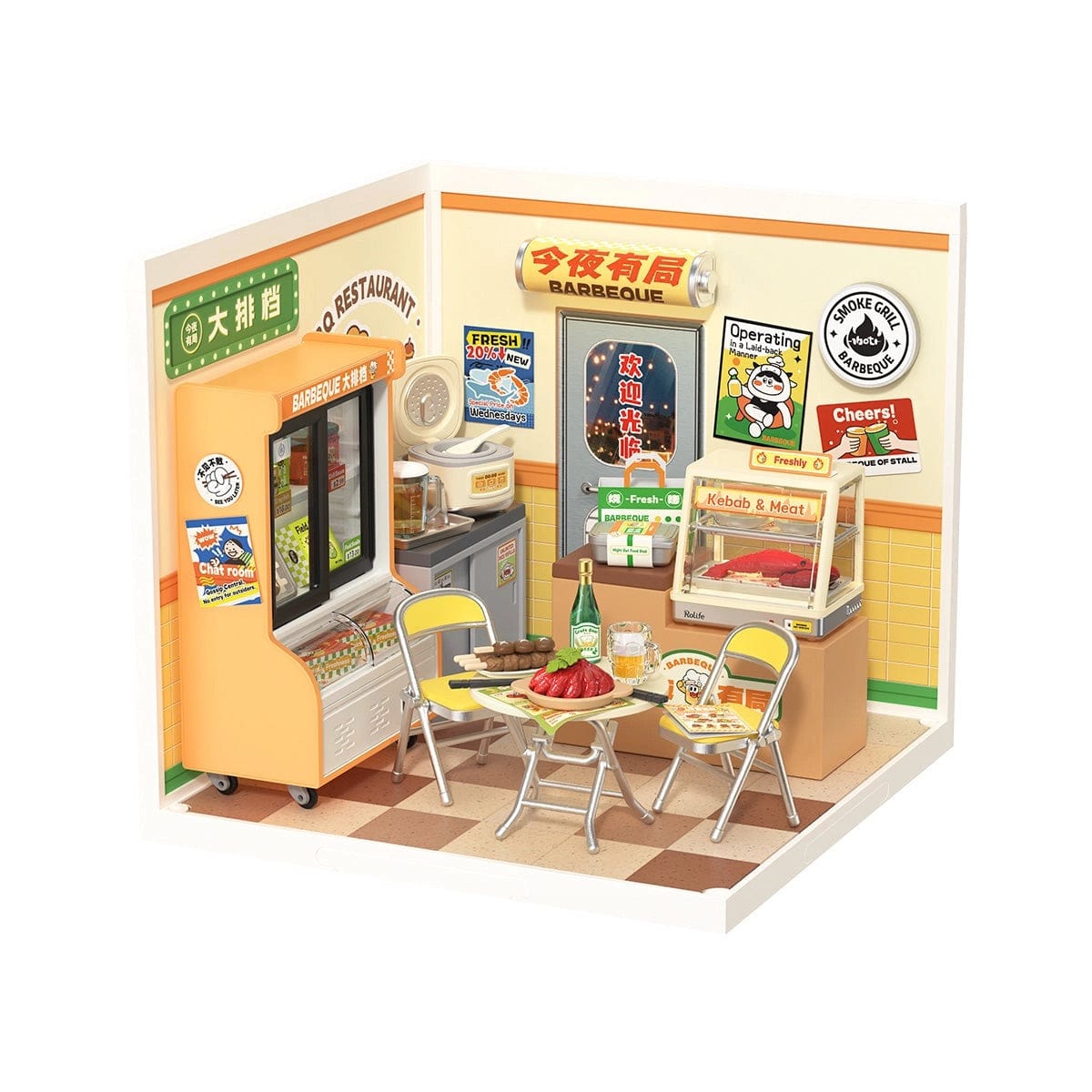 Rolife Super Creator Miniature House - Night Out Food Stall DW022