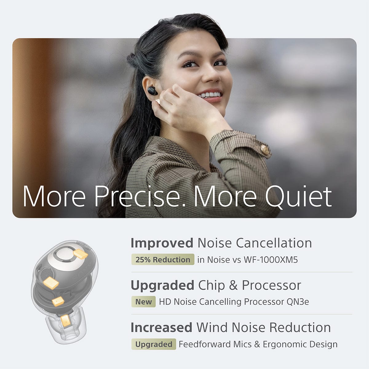 Sony WF-1000XM6 Wireless Noise Cancelling Earbuds (XM6)