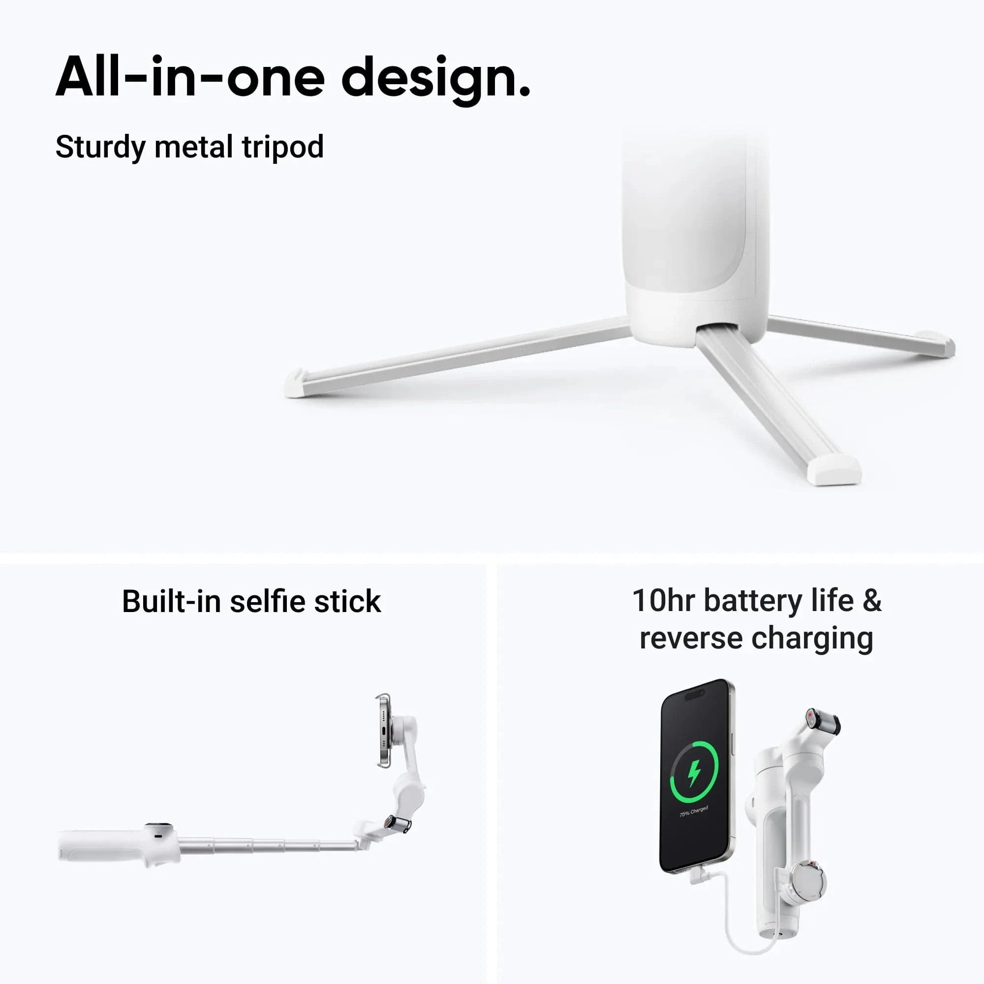 Insta360 Flow 2 Gimbal Stabilizer for Smartphone