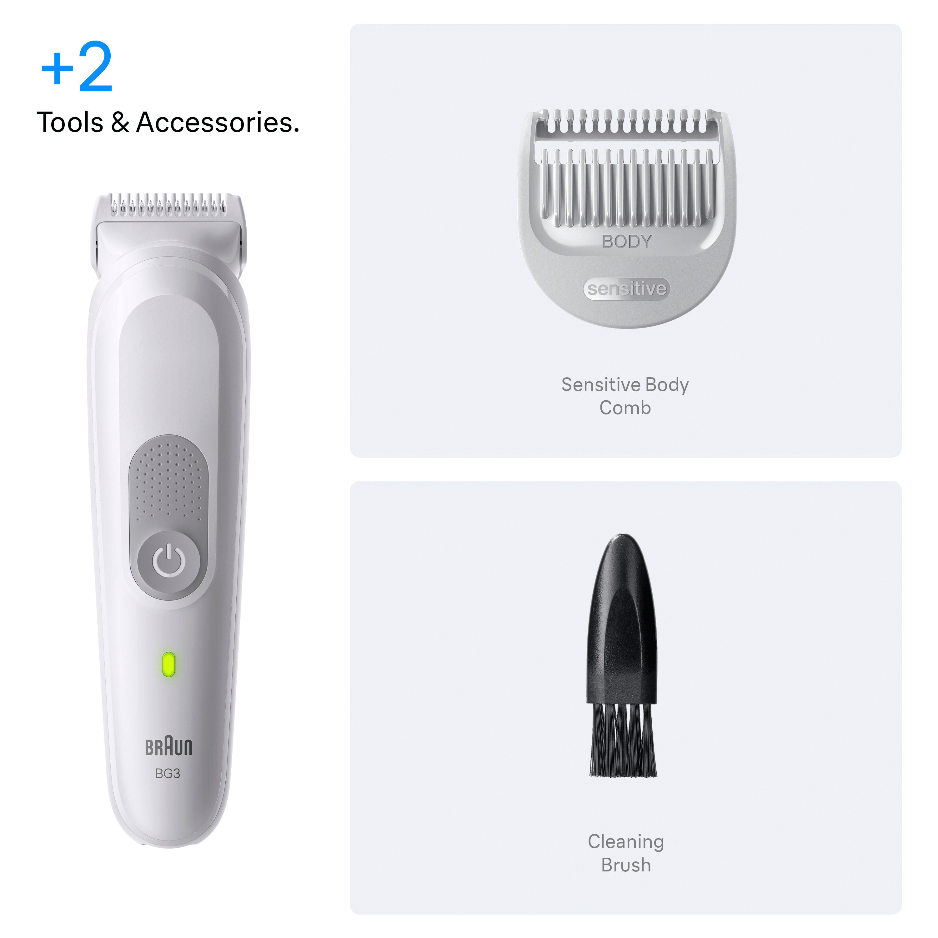 Braun Body Groomer Series 3 BG3530 3in1 Grooming Tools