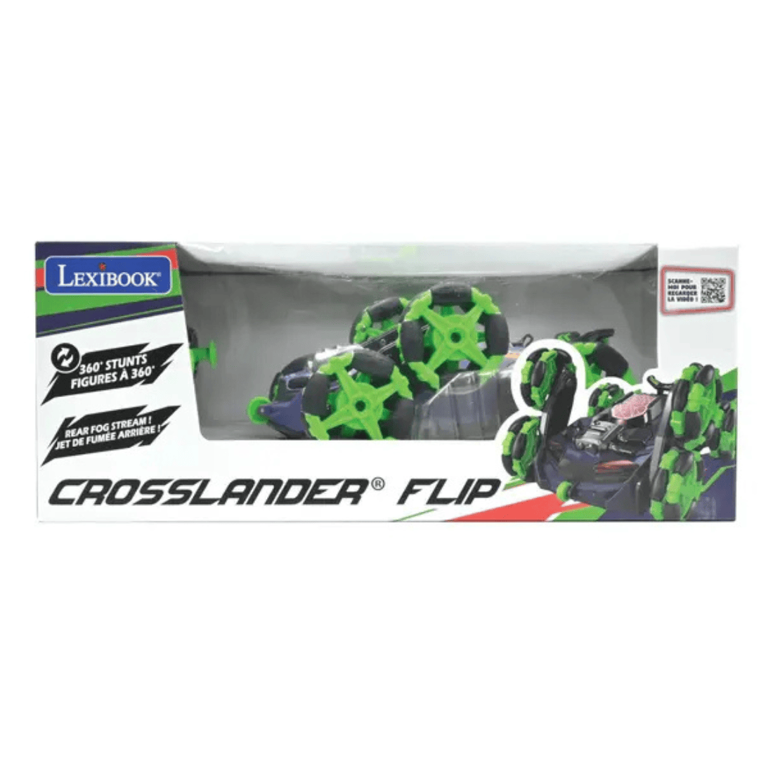 Lexibook RC45 Crosslander Flip 6 Wheels 360° Stunts Remote Control Car with Light & Sound Effects