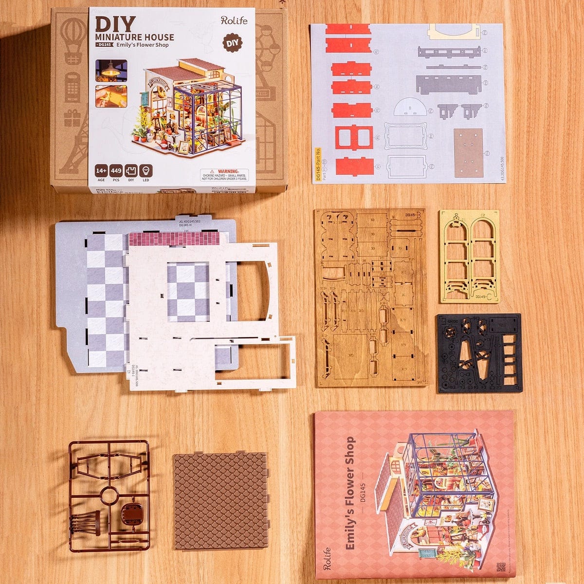 Rolife DIY Miniature Dollhouse - Emily's Flower Shop DG145