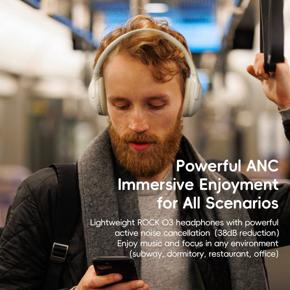 ROCK O3 ANC Bluetooth Wireless Headphone