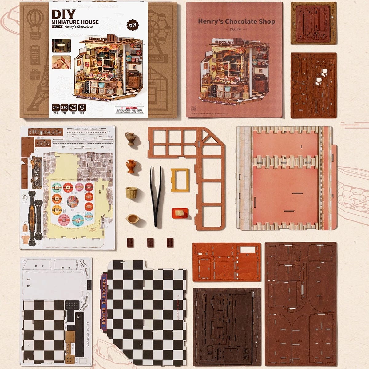 Rolife DIY Miniature House - Henry's Chocolate DG174