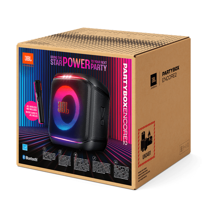 JBL Party Box Encore 2 Portable Speaker With Mic