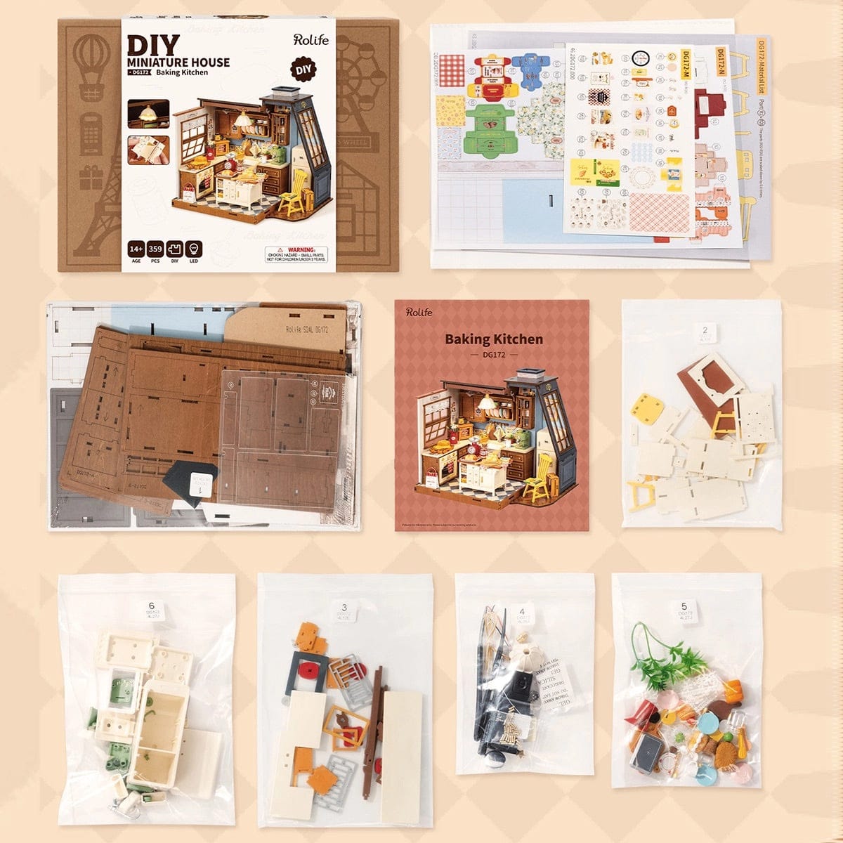 Rolife DIY Miniature House - Baking Kitchen DG172