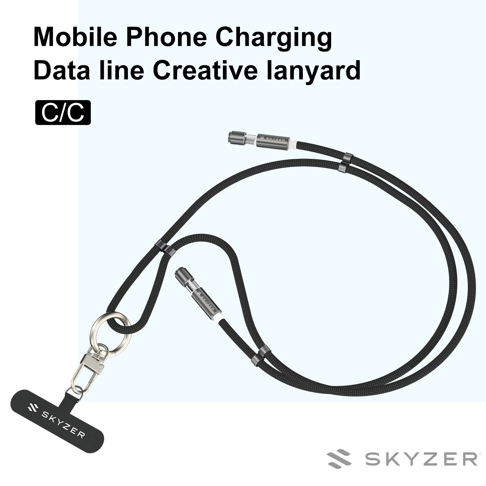 Skyzer CC800 Lanyard Charging Cable 60W 1.5M