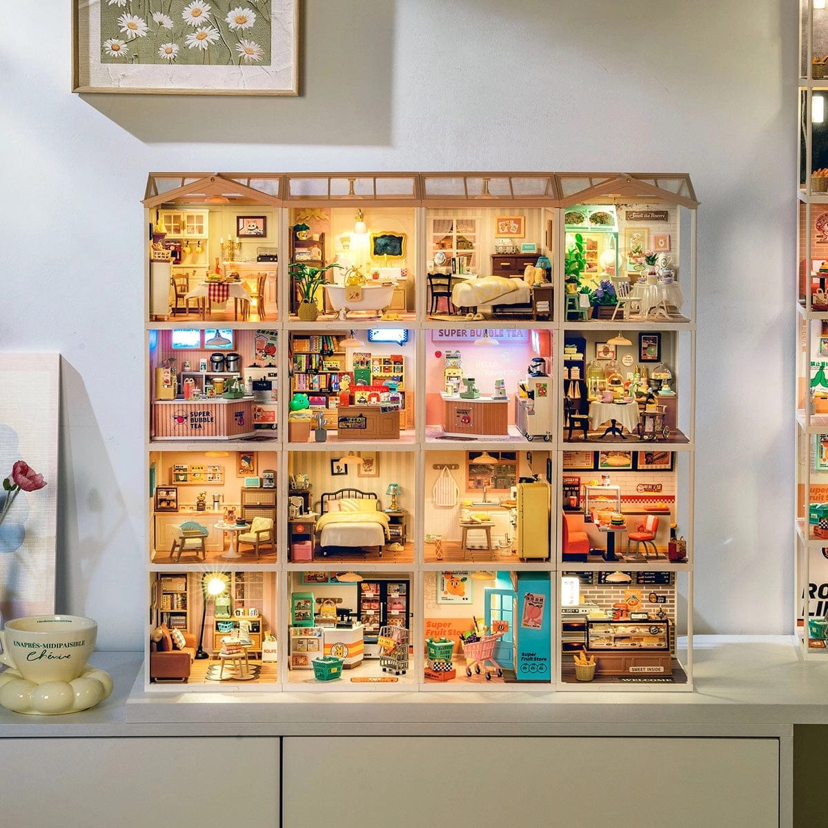 Rolife Warm Dining Room Super Creator Miniature House DW015B