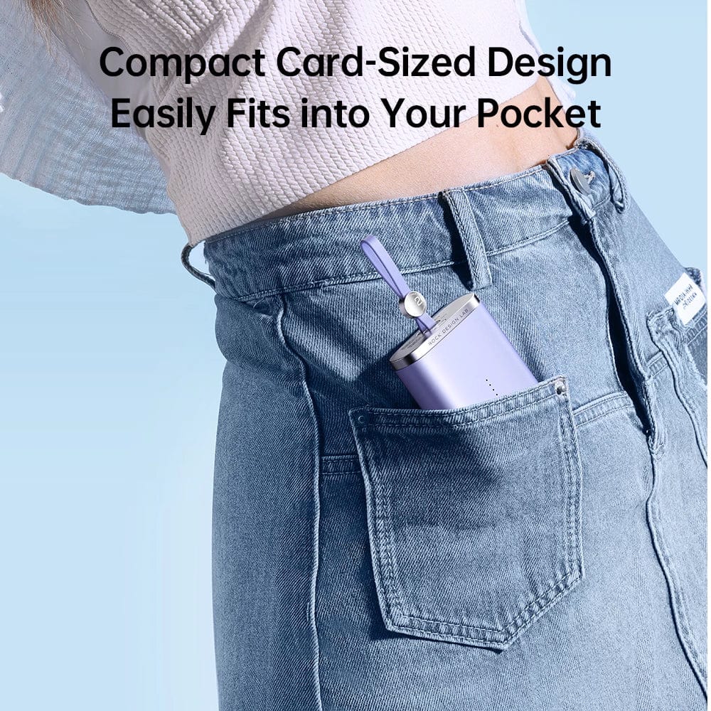 ROCK Powersack Fast Charging Power Bank With Cable 10000MAH