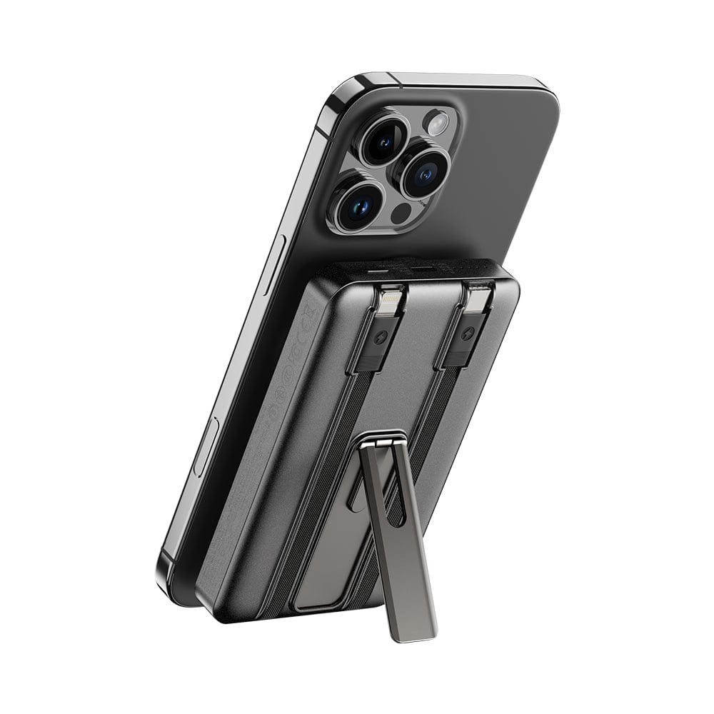 ROCK P50 5in1 PD20W Magnetic Holder Fast Charging Power Bank with Cables (10000mAh)