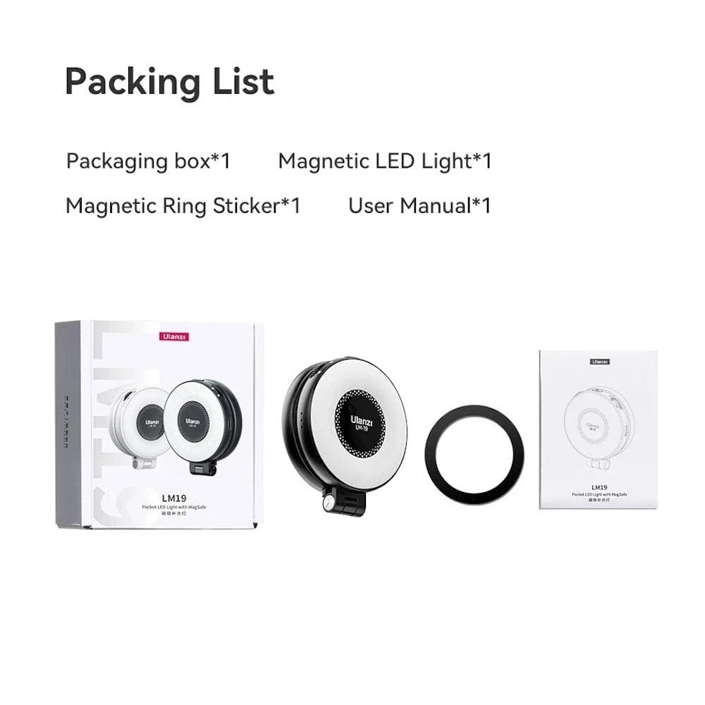 Ulanzi LM19 MagSafe LED Selfie Ring Light