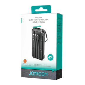 Joyroom JR-L016 2.4A 10,000 mAh Power Bank with Built in 3in1 Cables