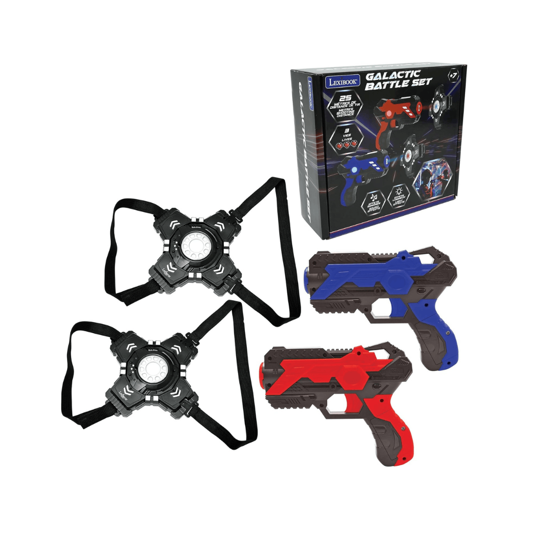 Lexibook JG250 Galactic Battle Laser Tag Infra-Red Interactive Game Set with 2 Laser Guns & 2 Armor