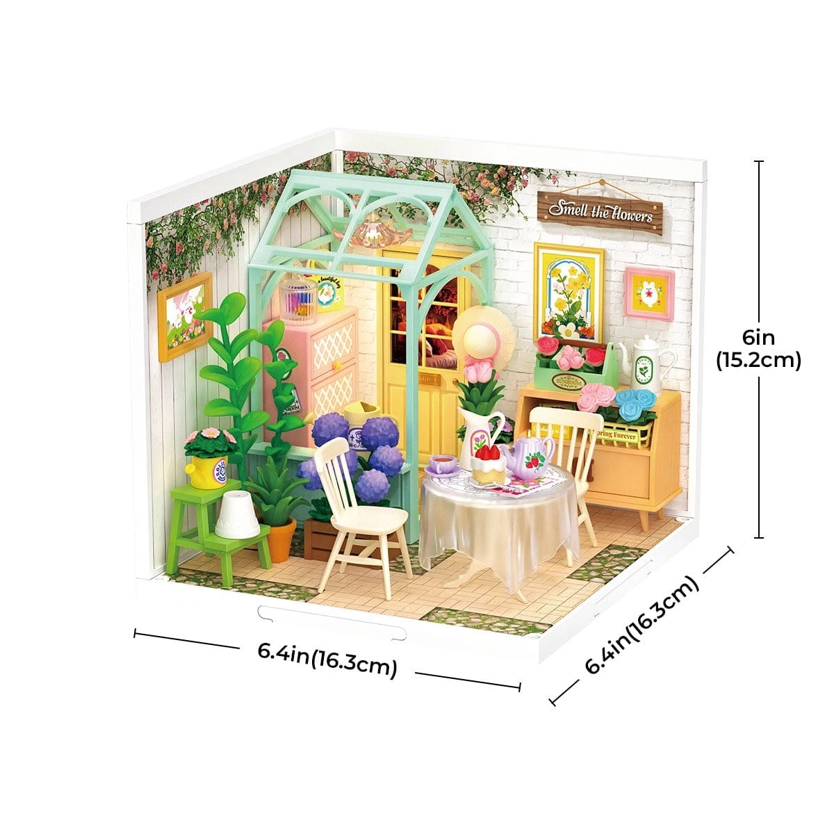 Rolife Blooming Tea Garden Super Creator Miniature House DW013B