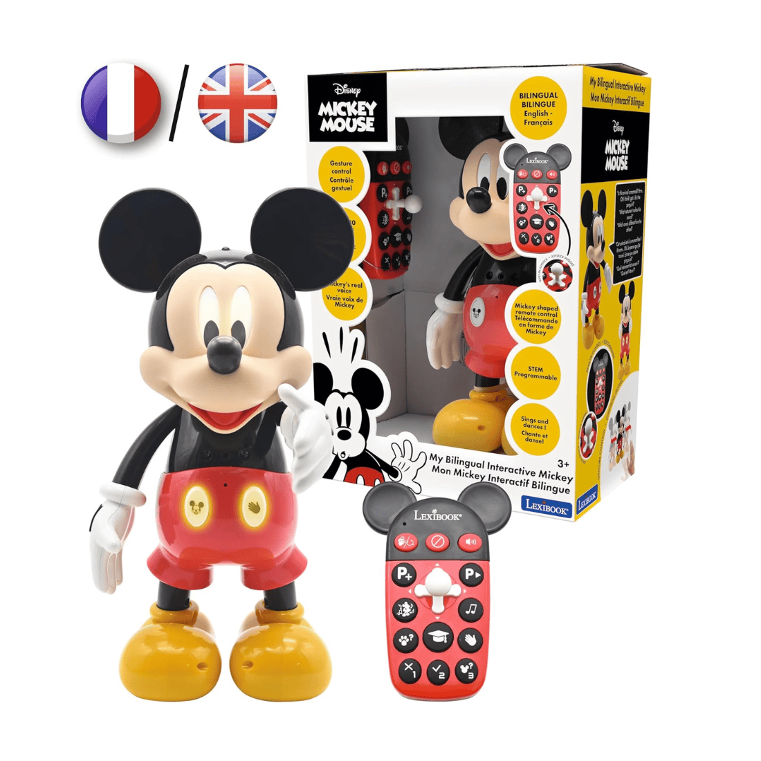 Lexibook MCH01i1 Interactive And Educational Mickey Robot with Sound & Light Effects