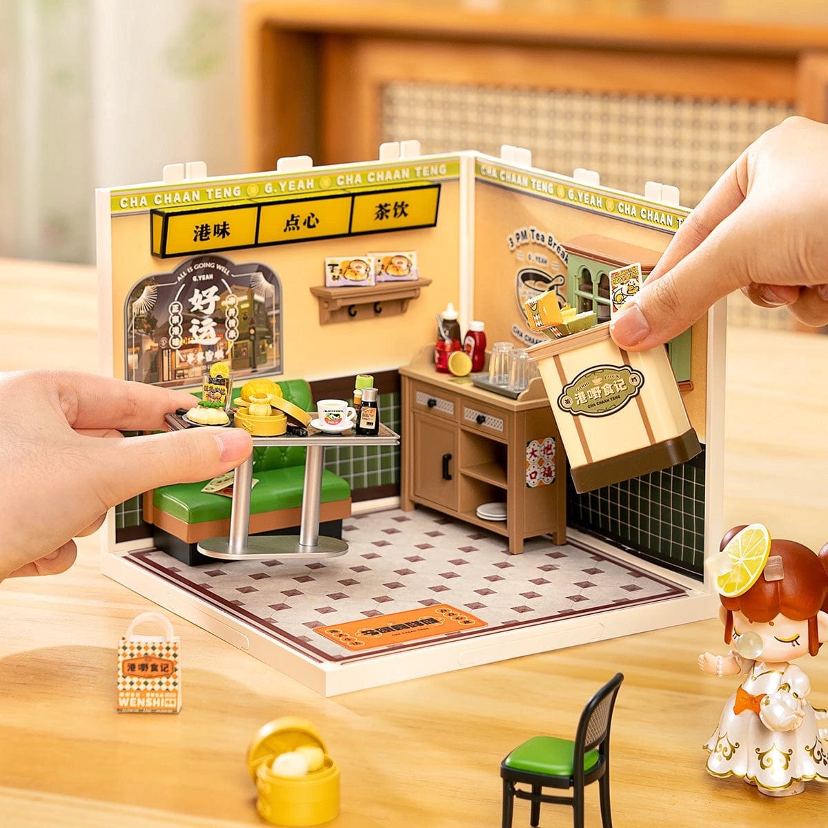 Rolife Super Creator Miniature House - Hong Kong Bites Cafe DW021