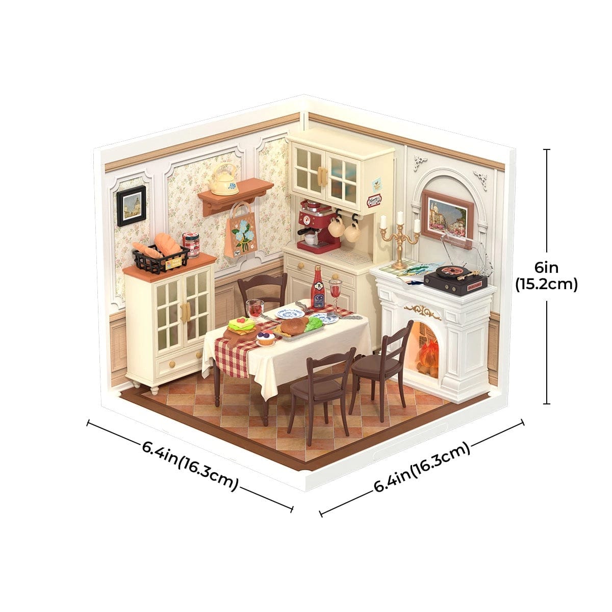 Rolife Warm Dining Room Super Creator Miniature House DW015B