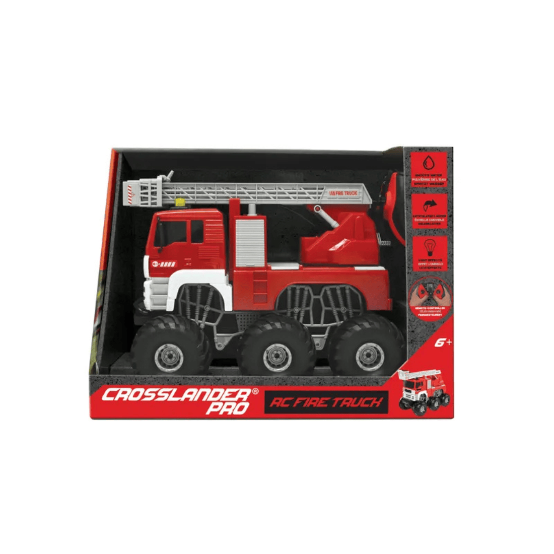 Lexibook RCP20 Crosslander Pro Remote Control Fire Truck with Light & Sound Effects