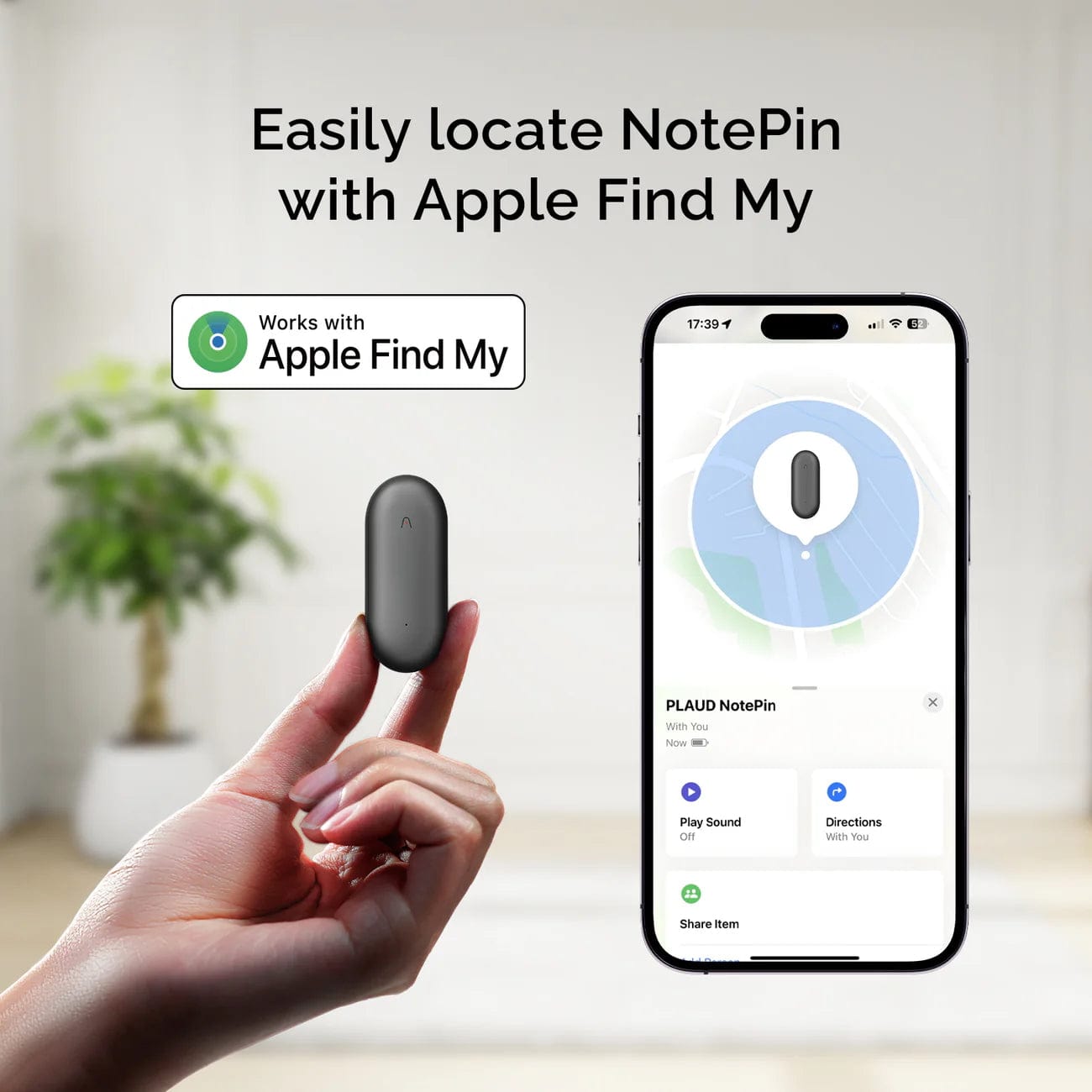 PLAUD.AI Plaud NotePin Wearable AI Voice Recorder