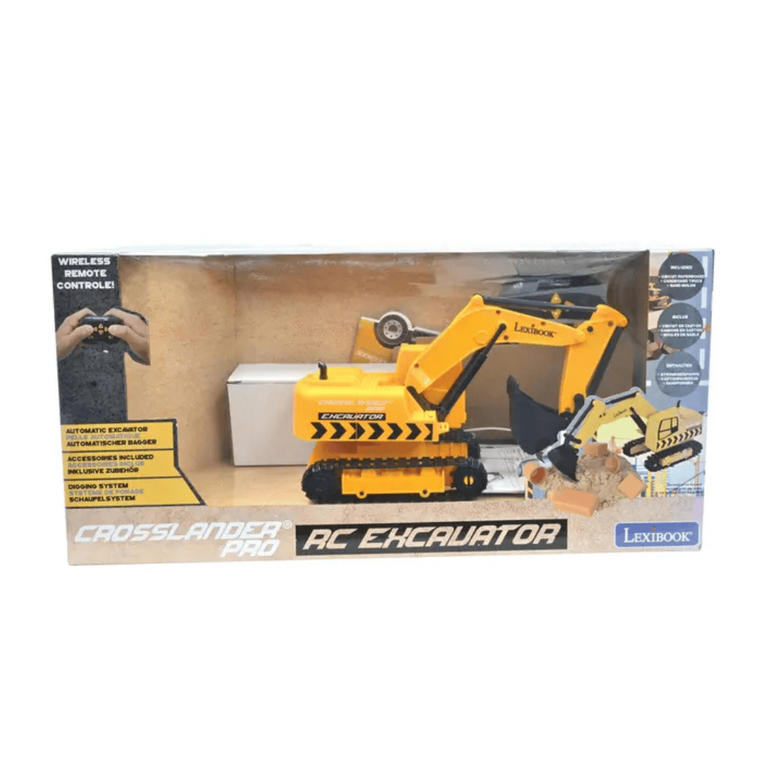 Lexibook RCP30 Crosslander Pro Remote Control Excavator with Reticulated Arm