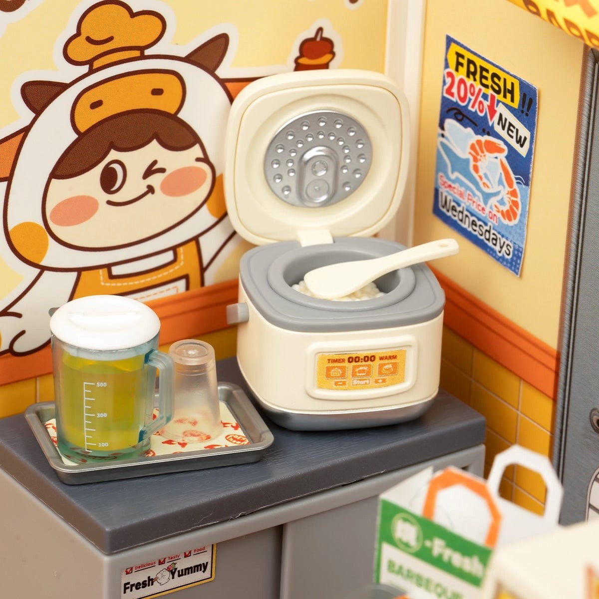 Rolife Super Creator Miniature House - Night Out Food Stall DW022