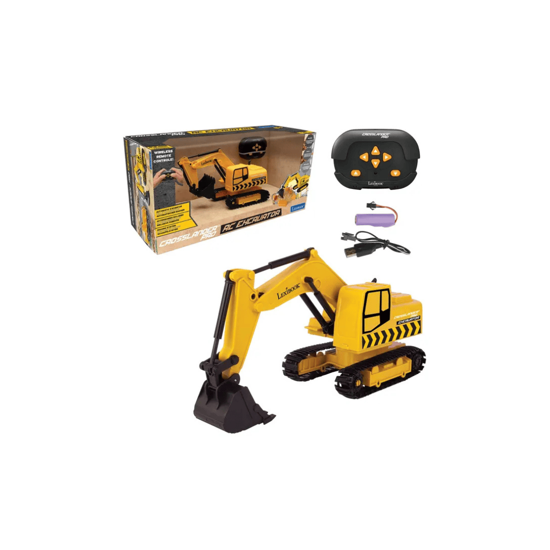 Lexibook RCP30 Crosslander Pro Remote Control Excavator with Reticulated Arm