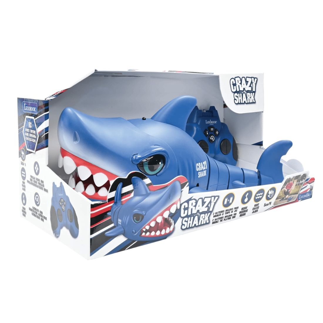 Lexibook SHARK01 Remote Controlled Crazy Shark with Sound Effects